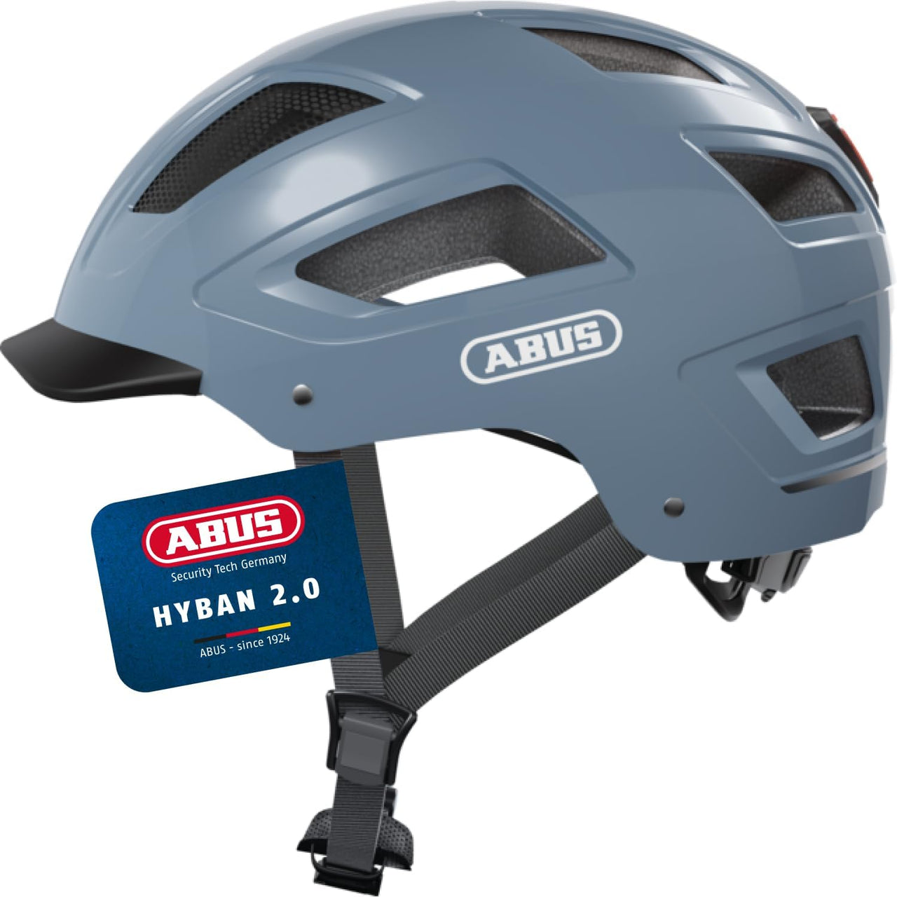 ABUS Stadthelm Hyban 2.0 - Fahrradhelm Mit Rücklicht, Abs-Hartschale, Guter Passform - Für Damen Und Herren