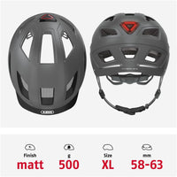 Thumbnail for ABUS Stadthelm Hyban 2.0 - Fahrradhelm Mit Rücklicht, Abs-Hartschale, Guter Passform - Für Damen Und Herren