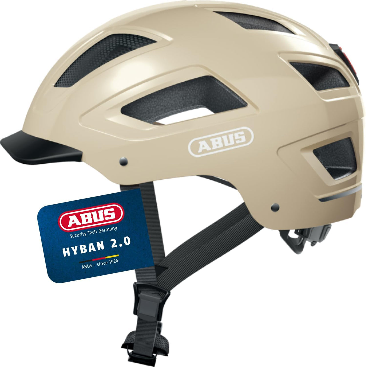 ABUS Stadthelm Hyban 2.0 - Fahrradhelm Mit Rücklicht, Abs-Hartschale, Guter Passform - Für Damen Und Herren