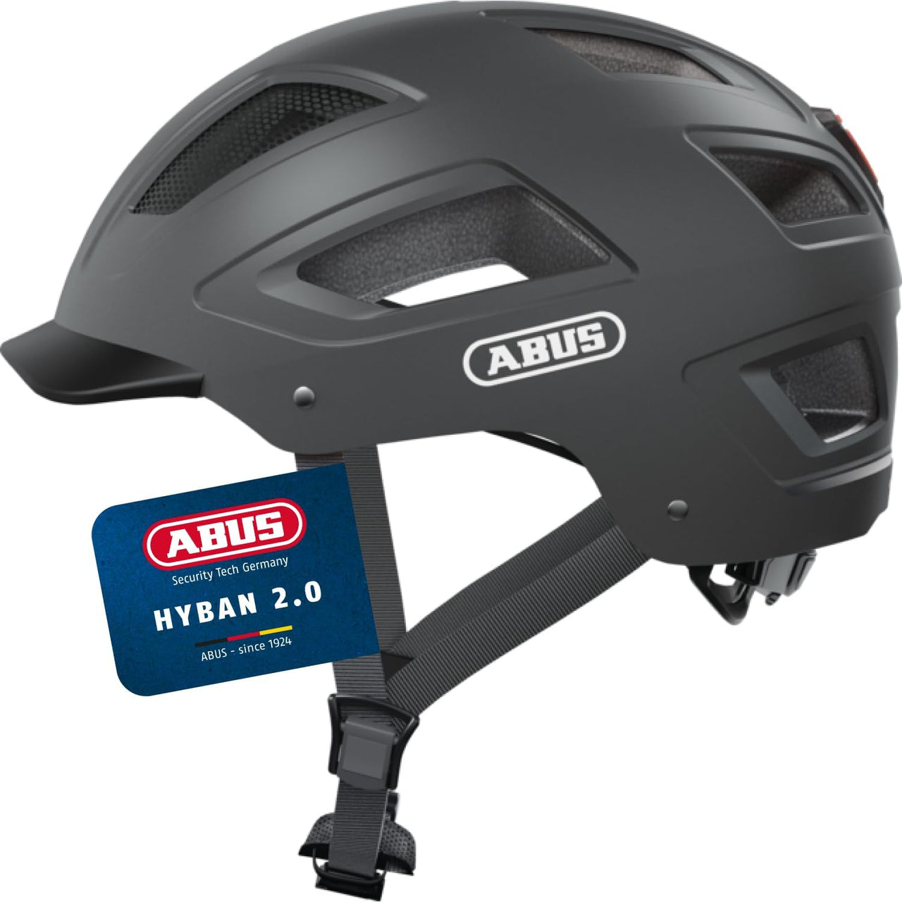 ABUS Stadthelm Hyban 2.0 - Fahrradhelm Mit Rücklicht, Abs-Hartschale, Guter Passform - Für Damen Und Herren