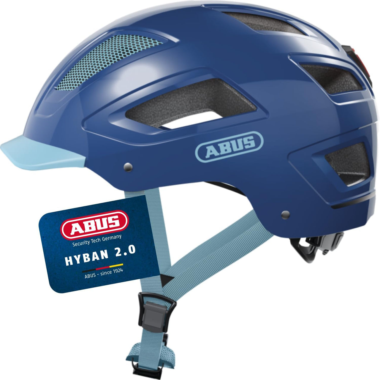 ABUS Stadthelm Hyban 2.0 - Fahrradhelm Mit Rücklicht, Abs-Hartschale, Guter Passform - Für Damen Und Herren