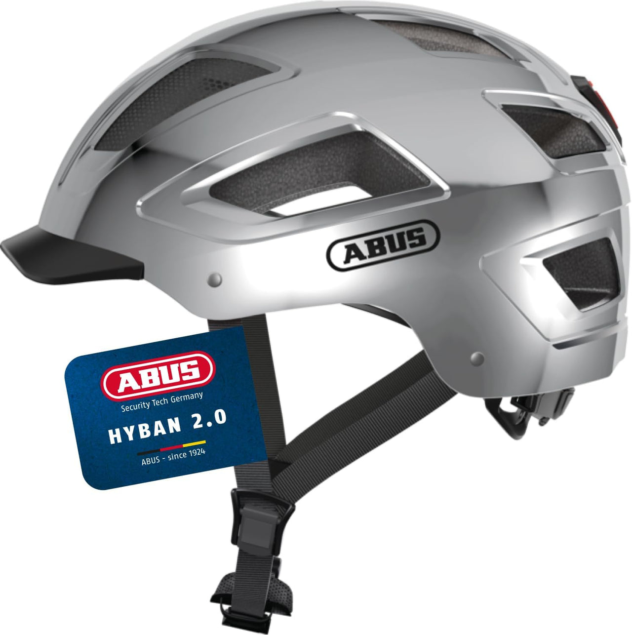 ABUS Stadthelm Hyban 2.0 - Fahrradhelm Mit Rücklicht, Abs-Hartschale, Guter Passform - Für Damen Und Herren