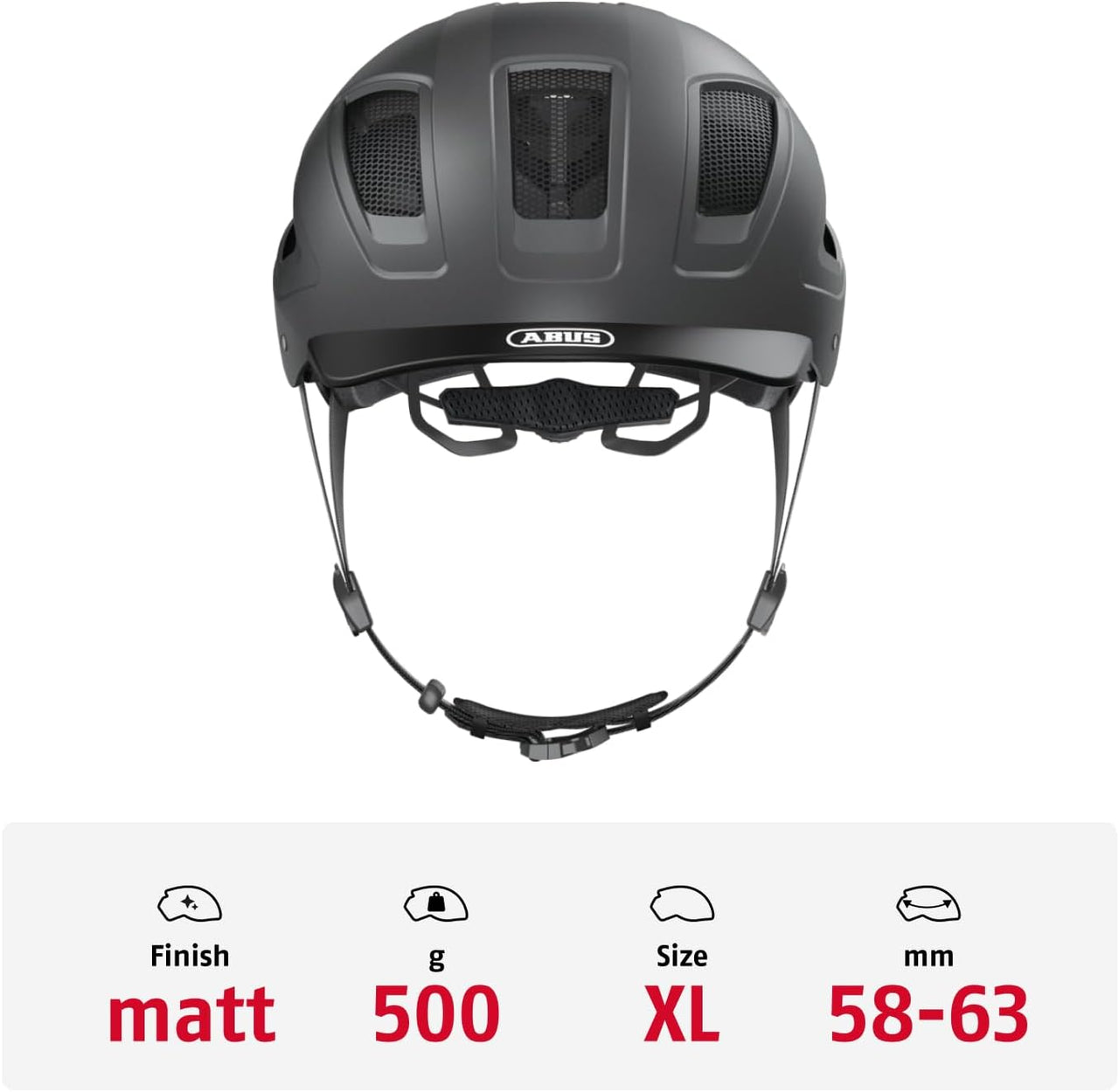 ABUS Stadthelm Hyban 2.0 - Fahrradhelm Mit Rücklicht, Abs-Hartschale, Guter Passform - Für Damen Und Herren