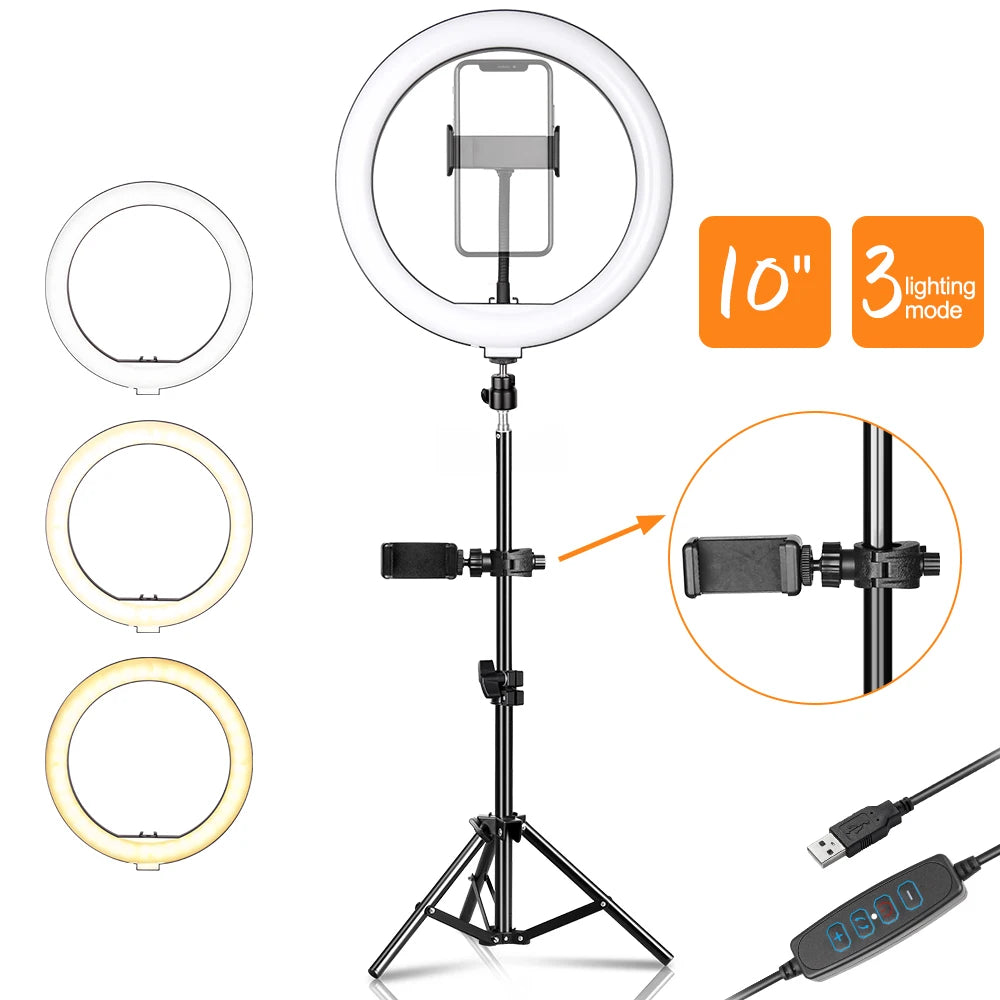 10 tommer ring light - Stort & Småt