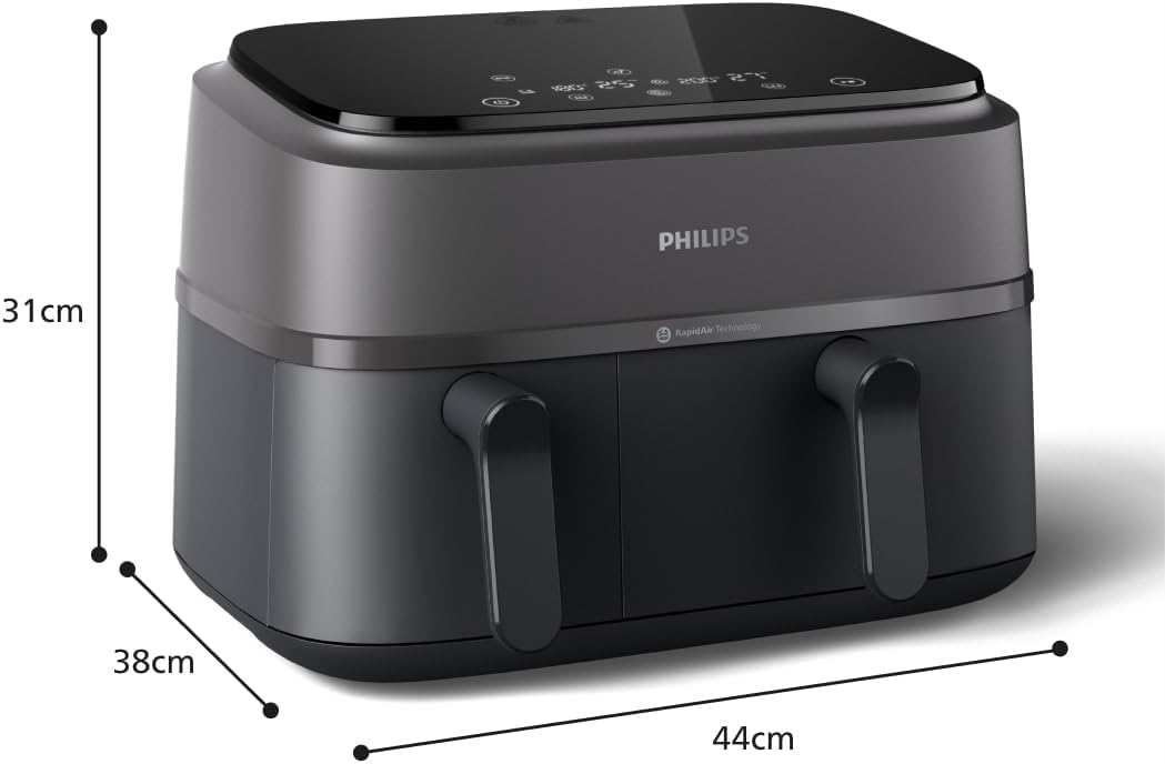 Philips Dual Basket Airfryer 3000-Serie, 9L