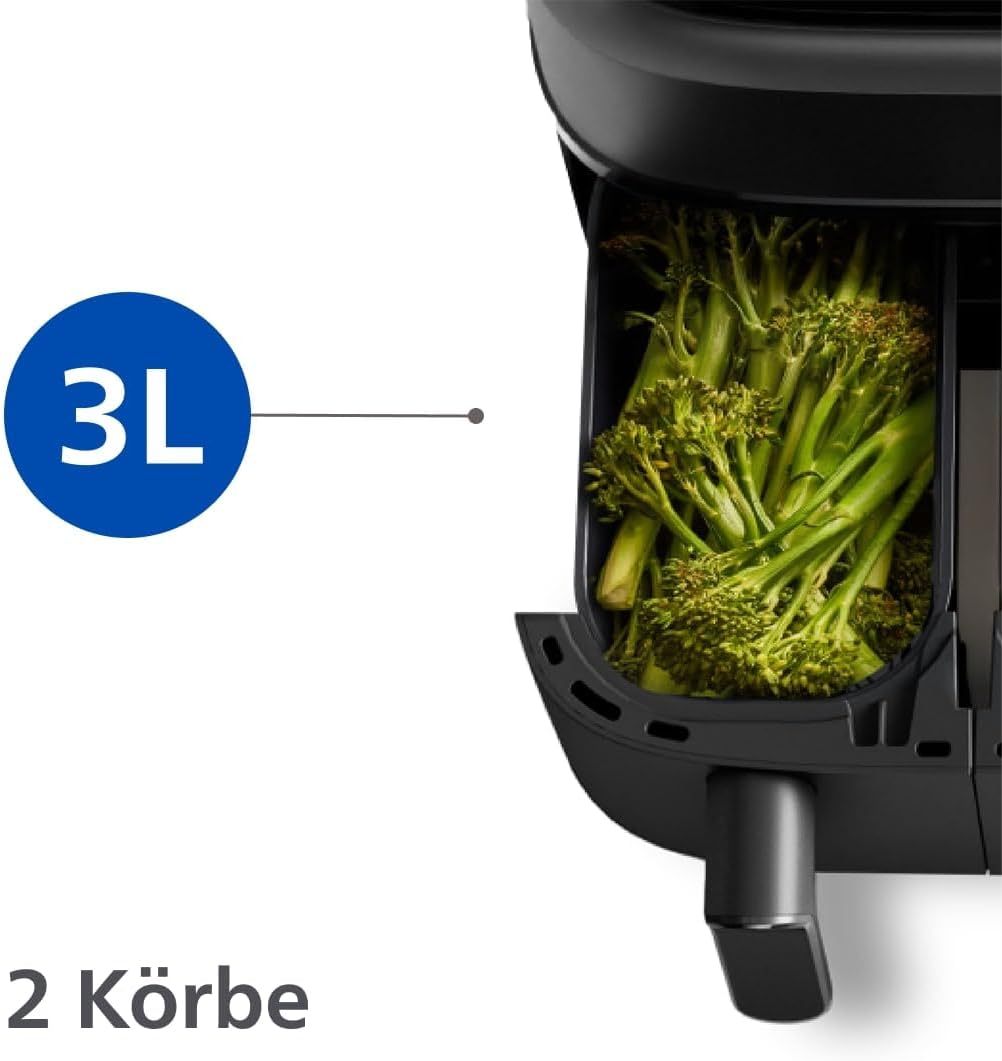 Philips Dual Basket Airfryer 3000-Serie, 9L