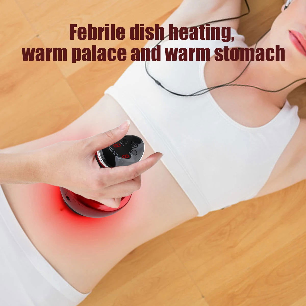 Guasha Scraping Massager for Body Device Negative Pressure Meridian Dredge Slim Cupping Massage - Stort & Småt
