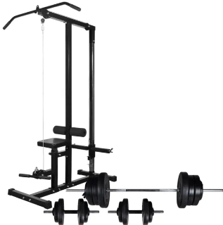 Power tower m. vægt 60,5kg - Stort & Småt