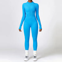 Thumbnail for Zipper Fitness jumpsuit til kvinder