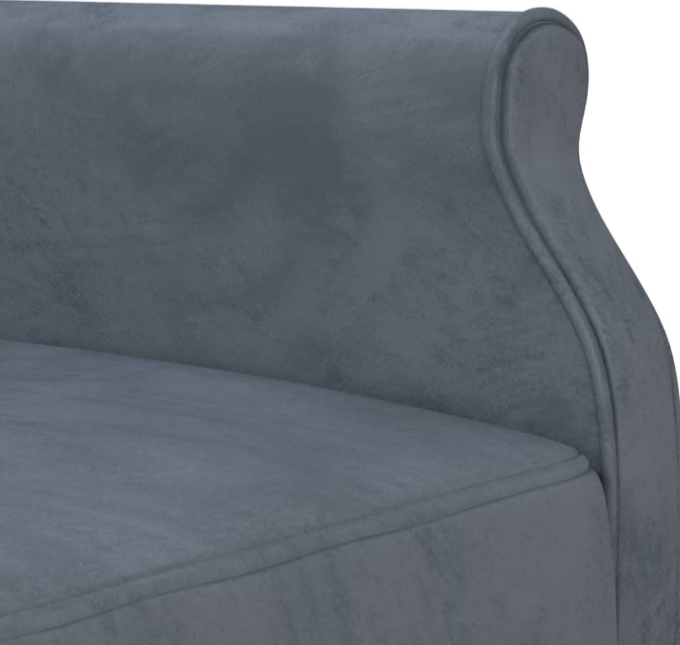 L-formet sofa 271x140x70 cm Velvet (Sove sofa)