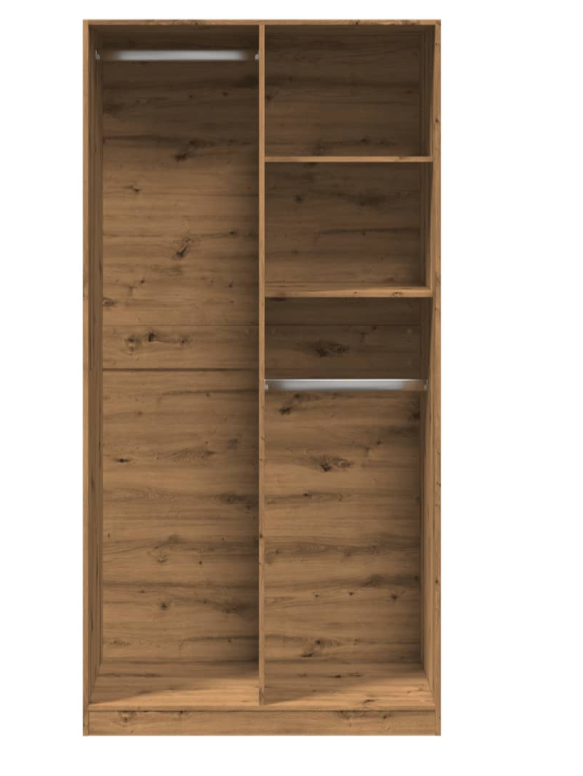 Artisian Oak gardarobe 100x50x200