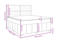 Thumbnail for Kontinentalseng med madras 180x200 cm stof