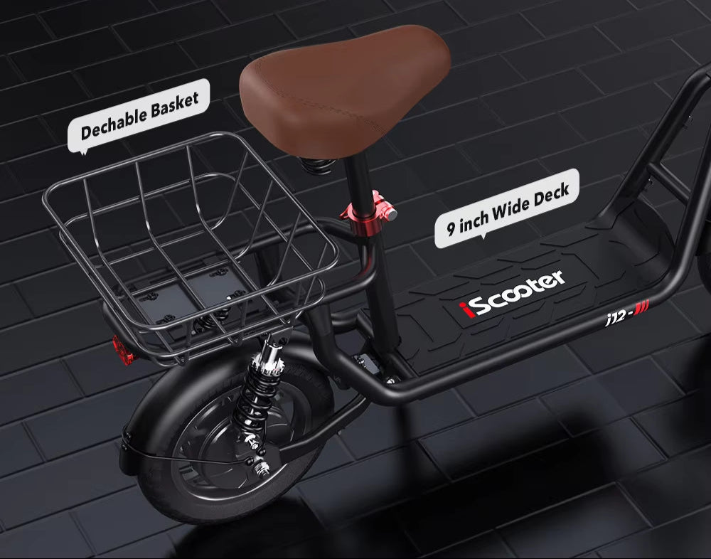 I12 Electrisk Scooter med kurv