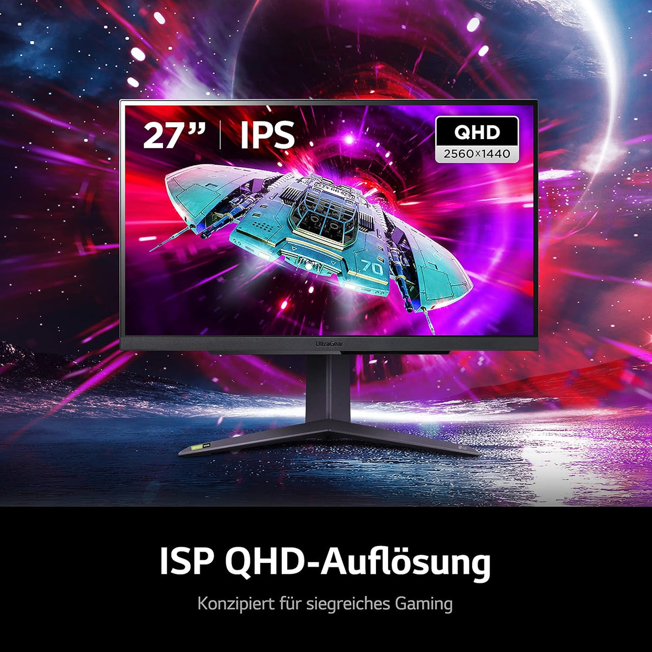 LG Electronics 27GS75QX-B.AEU UltraGear™ QHD Gaming IPS-skærm 27"